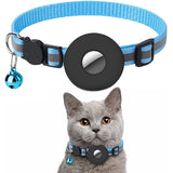 Airtag Pet Collar With Bell Reflective Adjustable Anti-lost Cat Dog Collar - Minihomy