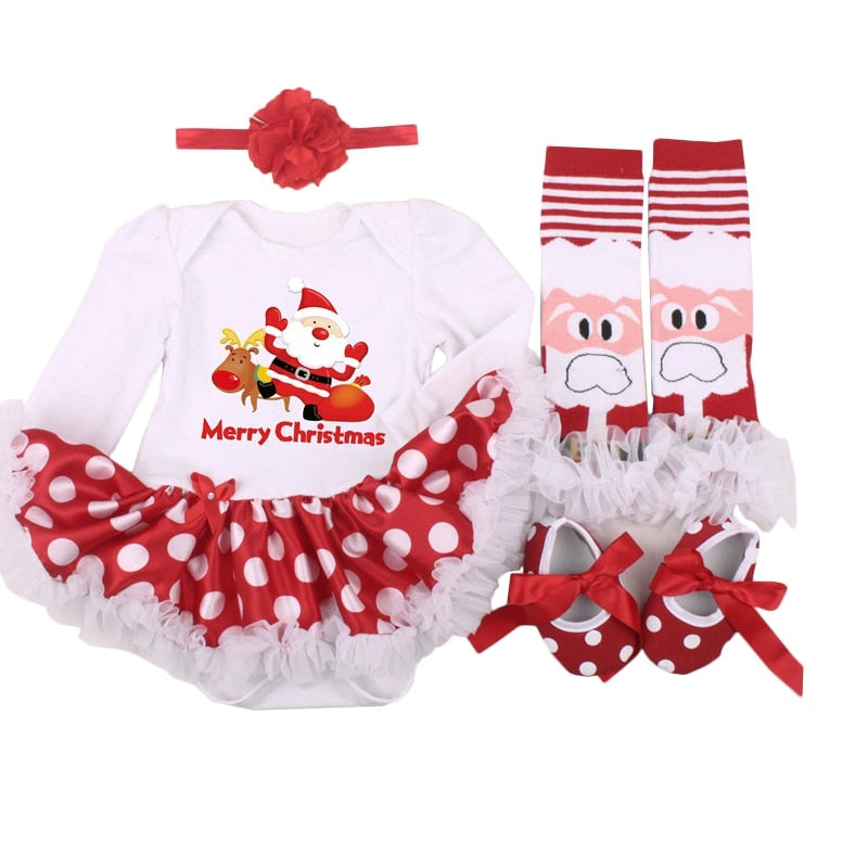 Four-piece Christmas Gift Newborn Clothing Set Baby - Minihomy