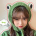 Big eyes frog woolen hat - Minihomy