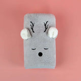 Coral Fleece Cute Cartoon Children Face Towel - Minihomy