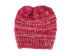 Mixed Color Knitted Wool Hat Ladies Non-labeled Ponytail Hat - Minihomy