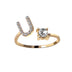 Adjustable 26 Initial Letter Ring Fashion Jewelry For Women - Minihomy