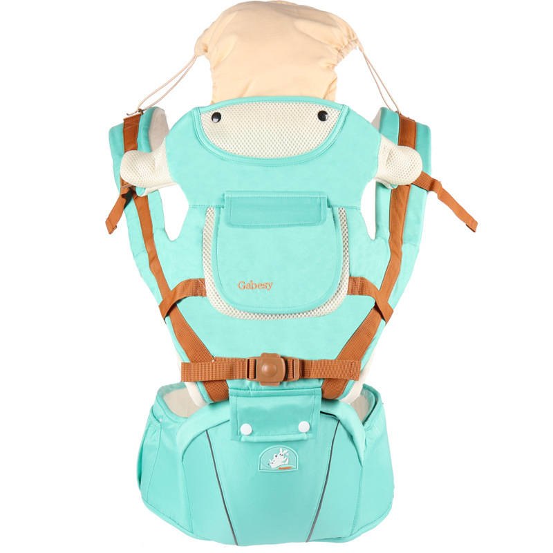 Multifunctional breathable baby carrier ergonomic baby slingshot adjustable belt newborn baby travel strap mother waist back stool - Minihomy