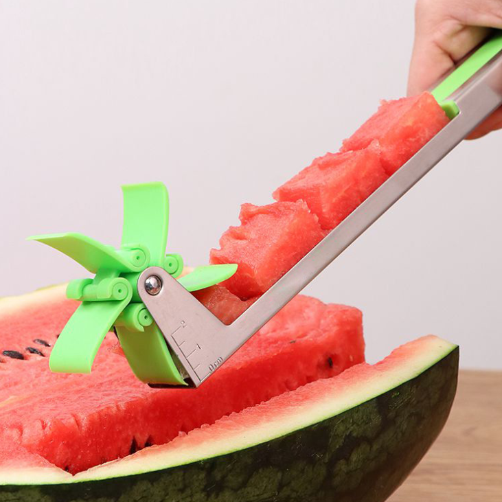 Watermelon Windmill Cutter Stainless Steel Cut Watermelon Artifact Fruit Cut Artifact Creative Fancy Dig Fruit Slice