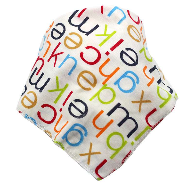 Baby Bibs Waterproof Triangle Cotton Cartoon Child Baberos Bandana Bibs - Minihomy