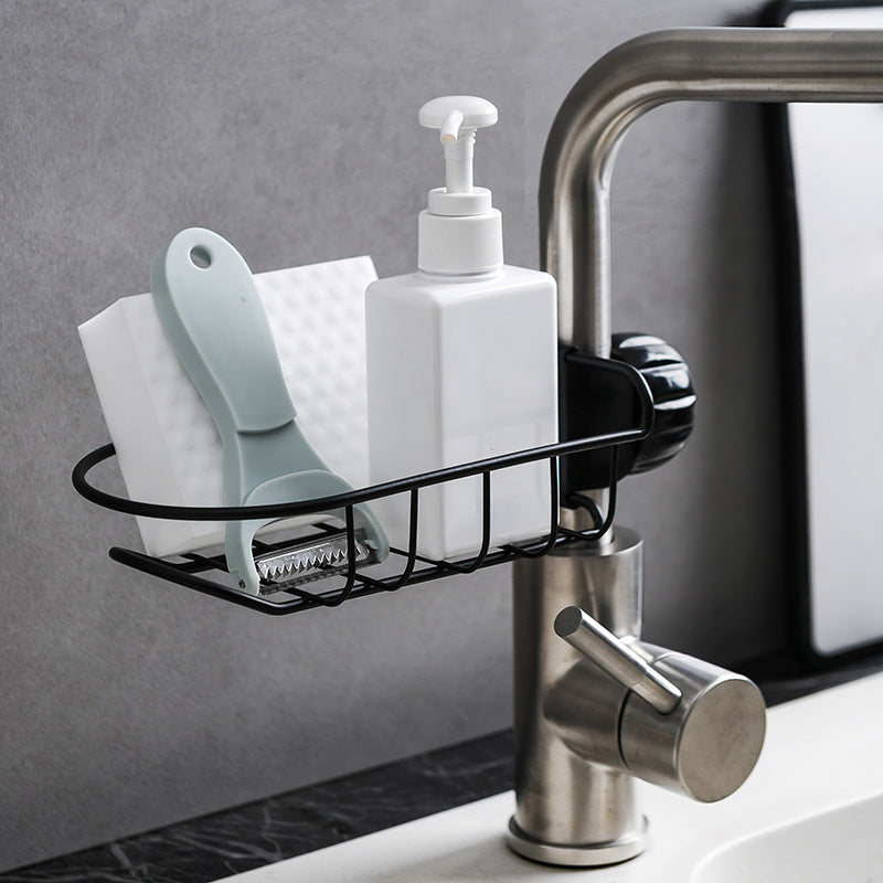 Iron faucet rack pool storage rack - Minihomy