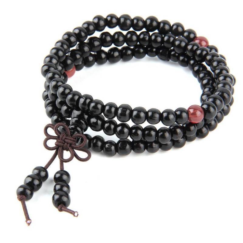 108 Bead Sandalwood Mala - Buddhist Meditation Necklace - Minihomy