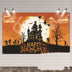 Halloween Background Cloth Banner Banner Couplet - Minihomy