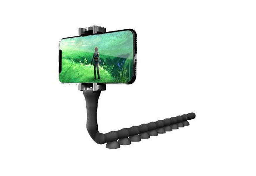 Lazy Bracket Mobile Phone Holder Worm Flexible Phone Suction Cup Stand for Home Wall Desktop Bicycle - Minihomy