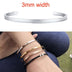 4MM C-shaped ladies bracelet with lettering - Minihomy