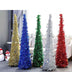 Artificial Tinsel Pop Up Christmas Tree with Stand Gorgeous Collapsible Artificial Christmas Tree for Christmas Decorations - Minihomy