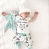 Newborn Baby Clothes Set T-shirt Tops + Pants Little Boys and Girls Outfits - Minihomy