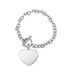 Photo Name Engraved Heart Charm Bracelet For Female Mama Grandma - Minihomy