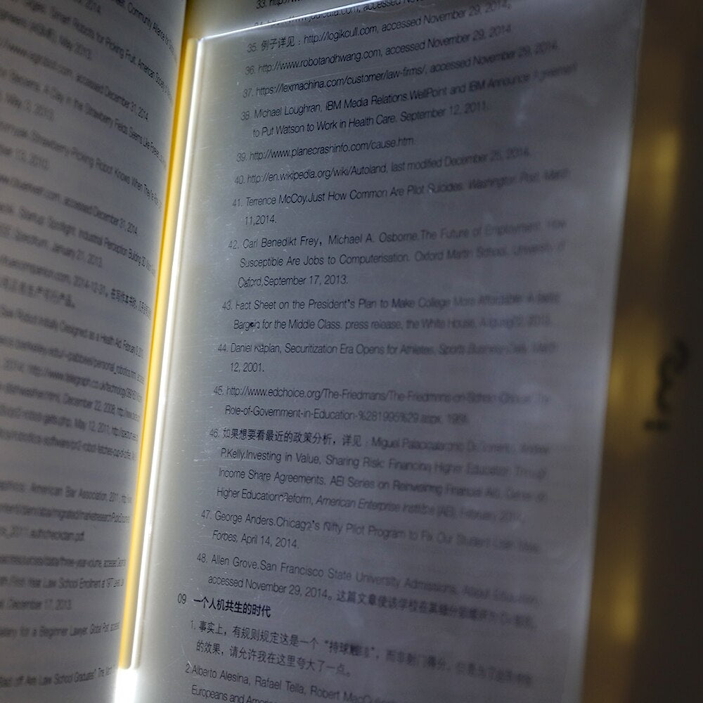 Dimmable LED Panel Book Reading Lamp Eye Protection Learning Book Lamp Acrylic Resin For Night Reading - Minihomy