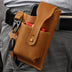 Men's Retro Leather Phone Hanging Belt Bag - Minihomy