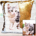 Sequins Throw Pillowcase with Custom Photo - Minihomy