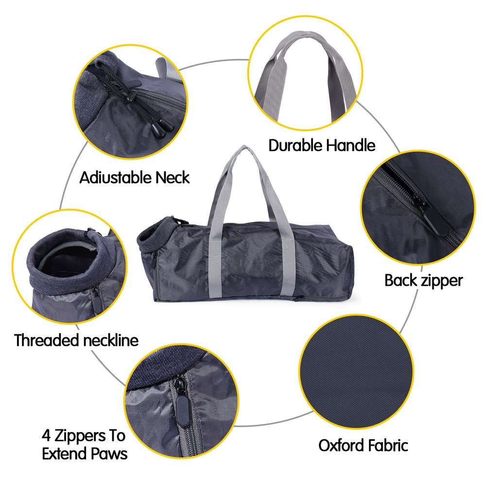 Cat Travel Bag Double Lined Anti Scratch And Bite Pet Bags - Minihomy