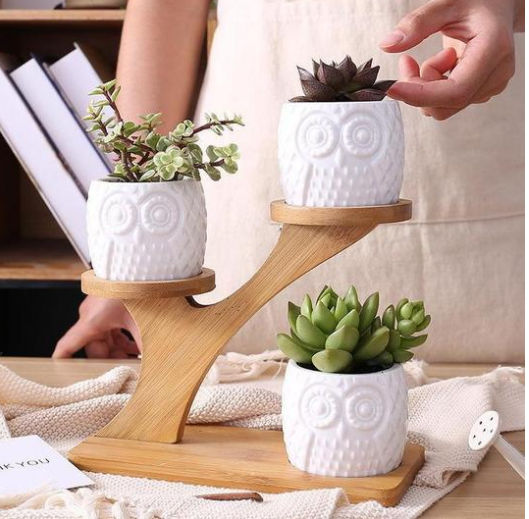 Owl Wooden Tree - Minihomy