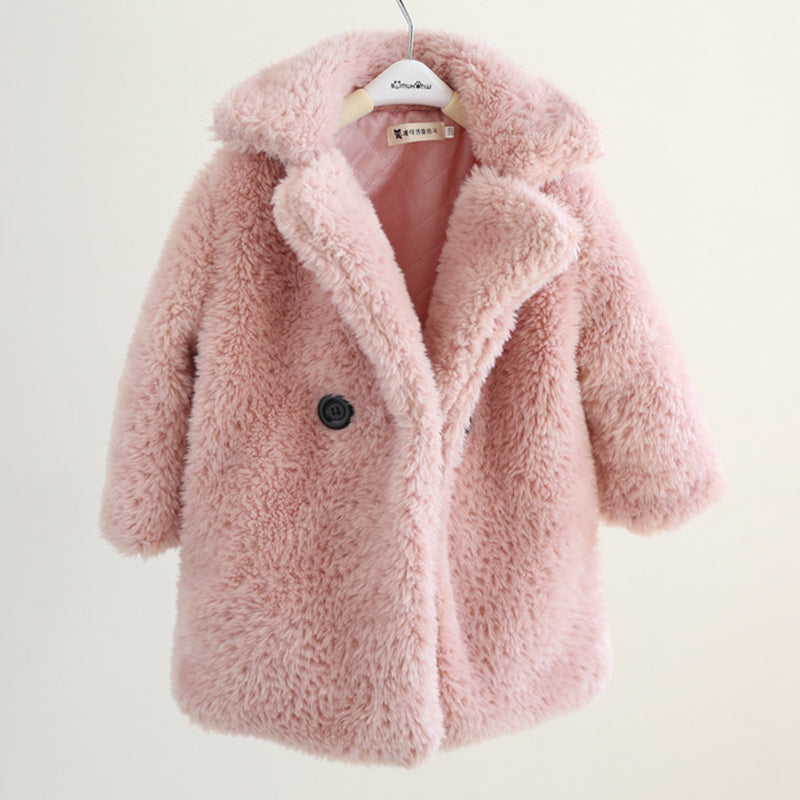 Big Kids Fur Coat for Autumn and Winter - Minihomy