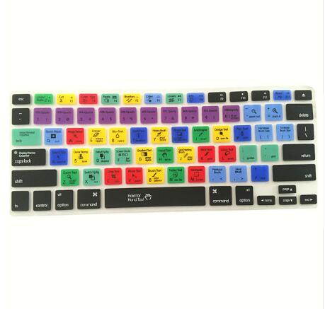 Adobe Illustrator Keyboard Shortcut Design Functional Silicone Cover For Macbook Pro Air 13 15 17 Protector Sticker - Minihomy