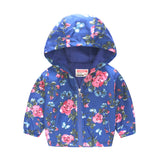 Hooded jacket with print pattern for kids - Minihomy