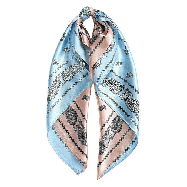 Women's Color Matching Printed Hair Scarf