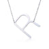 Fabulous Rose Gold Plated Stainless Steel Initial Letter Pendant Necklace - Minihomy