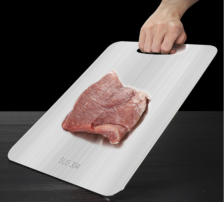 304 Stainless Steel Cutting Board - Rectangular Shape - Minihomy