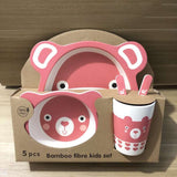 Bamboo fiber tableware children tableware - Minihomy