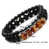 Natural stone Bracelet Beaded Black Mantra Prayer Beads Buddha Bracelet - Minihomy