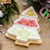 4Pcs Christmas Tree Ceramic Plates - Minihomy