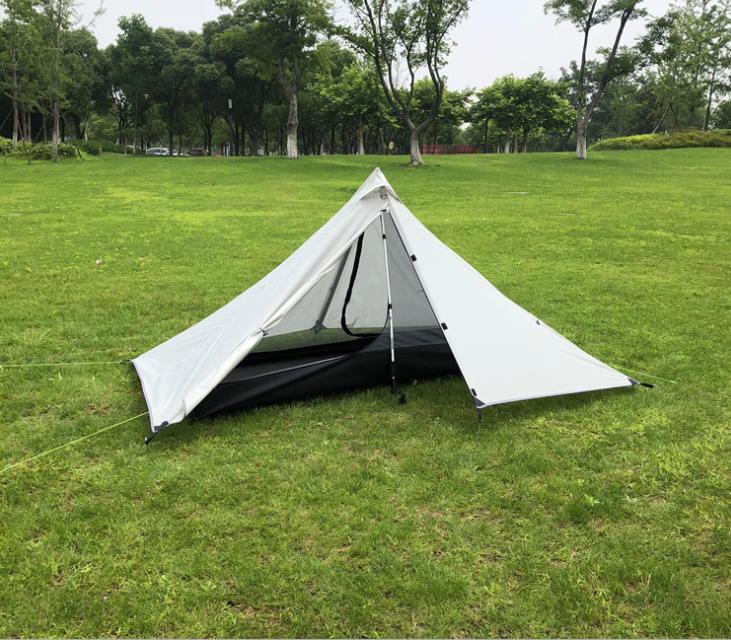 Portable camping pyramid tent single outdoor equipment camping supplies - Minihomy