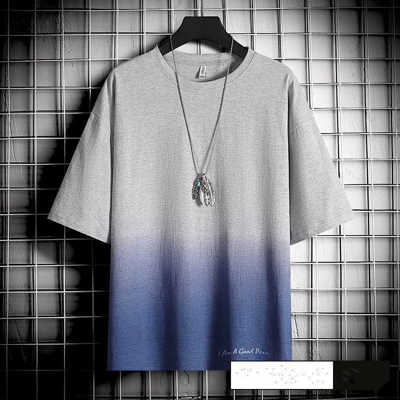 Hong Kong style loose T-shirt men - Minihomy