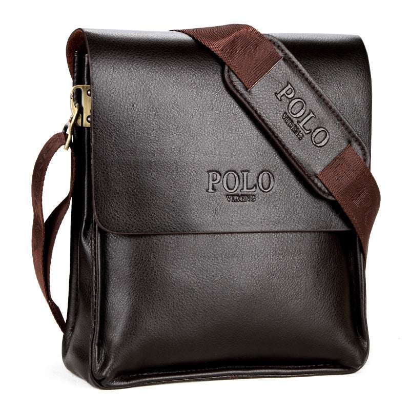 Luxury Vintage Man Bag PU Leather Shoulder Bag - Minihomy