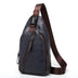 Leather Chest Bag Shoulder Messenger Bag - Minihomy