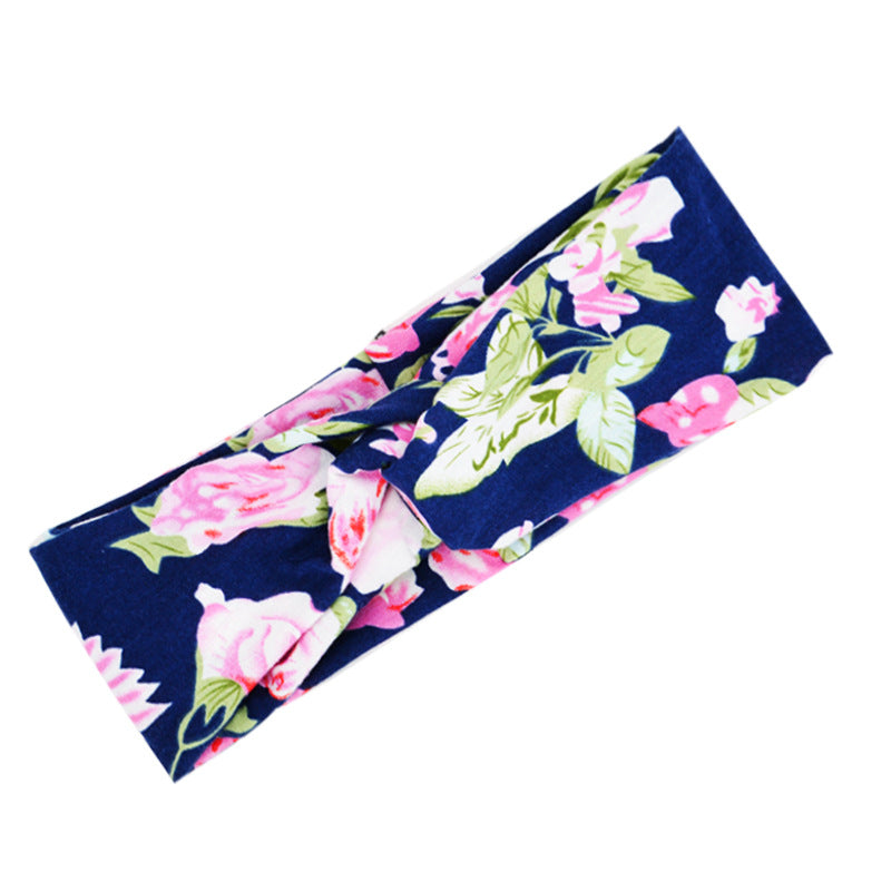 Floral cross hair band - Minihomy