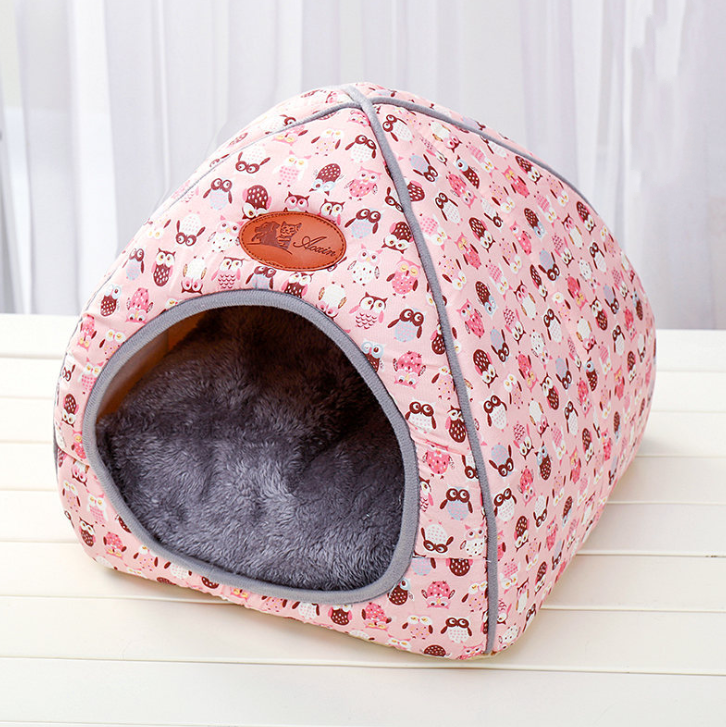 Cat House Closed Folding Cat Villa Teddy Pet Supplies - Minihomy