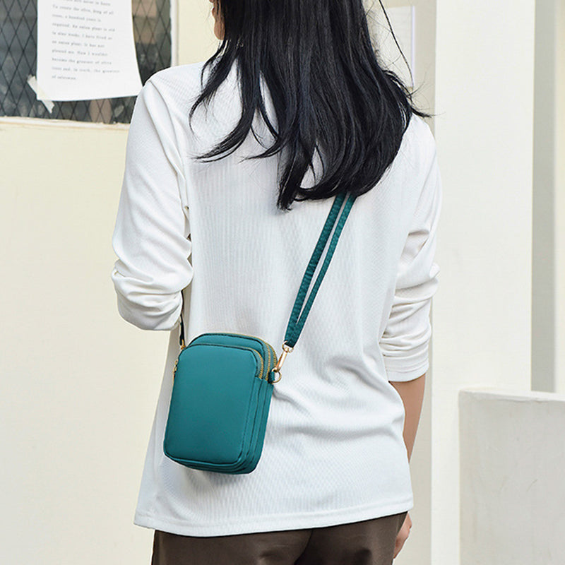 Compact Crossbody Bag with 3 Layers of Pockets - Perfect for Outdoor Daily Use - Minihomy