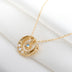 Golden Moon Moonstone Clavicle Necklace - Minihomy