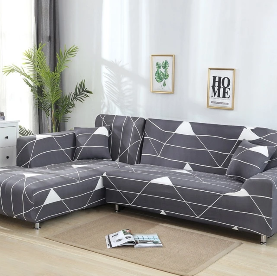 L shaped Sofa Cover Stretch Sectional Couch Cover Sofa Set - Minihomy