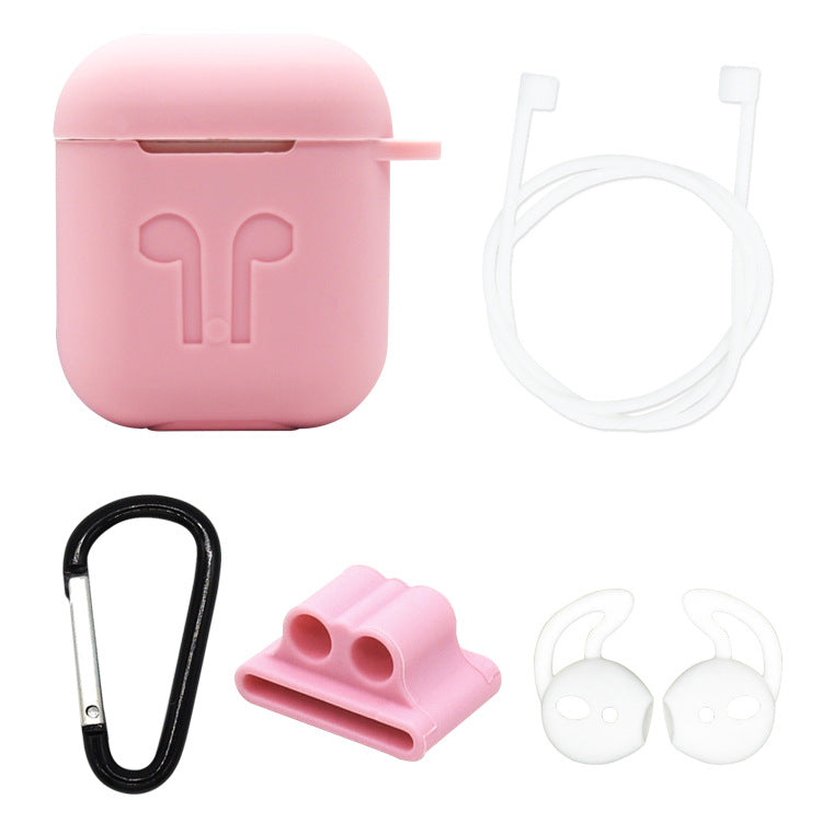 Compatible with Apple Applicable airpods thick bluetooth headset charging box anti-fall silicone storage box - Minihomy