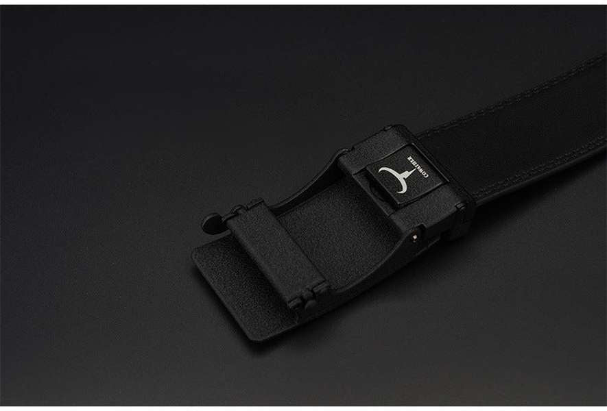 Dynamic buckle leather belt - Minihomy