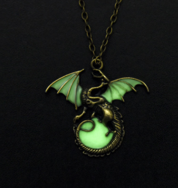 Glowing Dragon Pendant Necklace - Minihomy