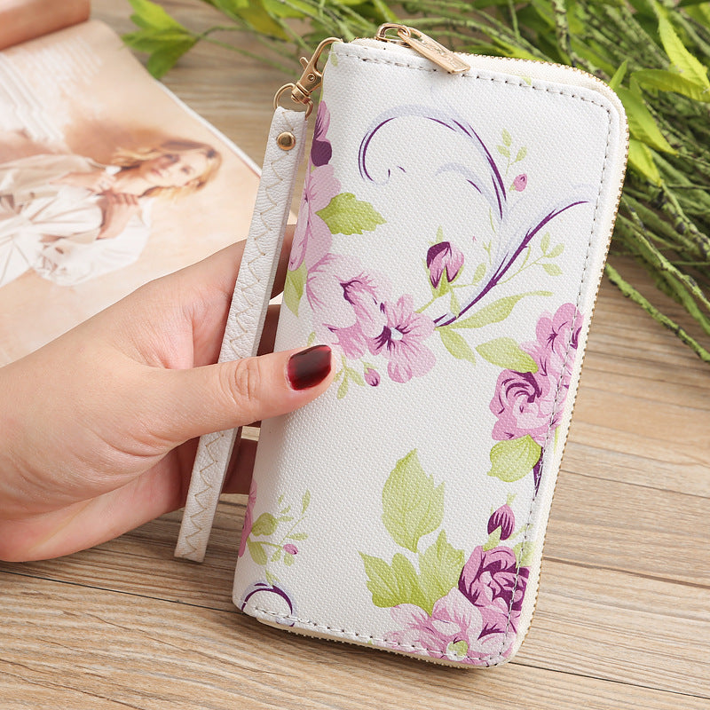 Ladies Printed Long Wallet Clutch - Minihomy