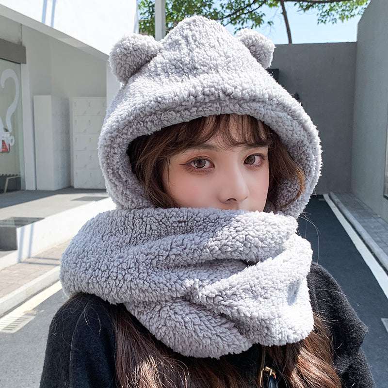 Bear Ears Scarf Hat - Minihomy