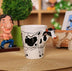 Festival gift Ceramic coffee milk tea mug 3D animal shape Hand painted Cow cup - Minihomy