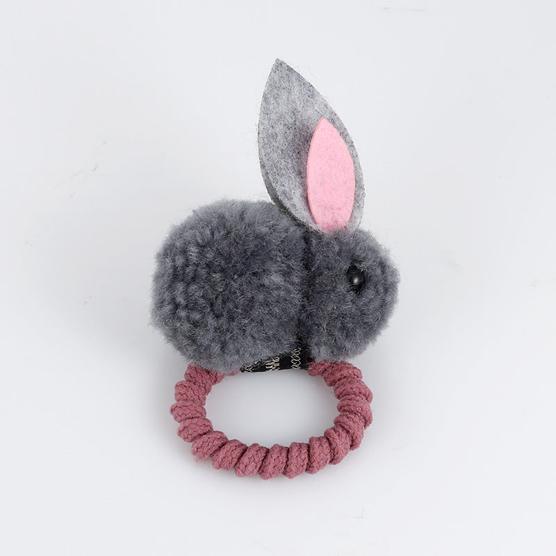 Hair ball rabbit hair ring - Minihomy