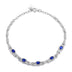 Natural Sapphire Bracelet Women's S925 Silver Set Gem Jewelry - Minihomy