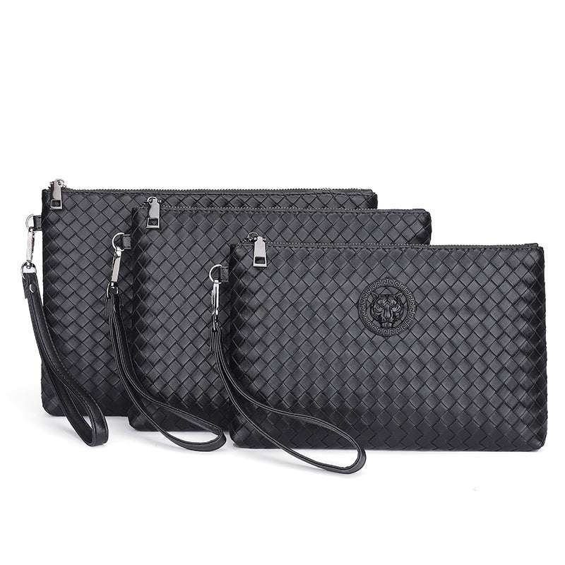 Men's Casual Woven Business Clutch And Shoulder Bag - Minihomy