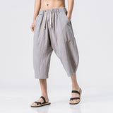 Chinese Style Cotton And Harem Pants - Minihomy